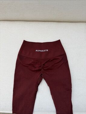 Alphalete Kids' Maroon High-Waist Seamless Leggings